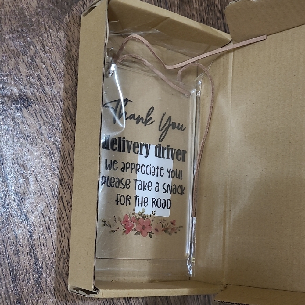 NWT Thank You Delivery Driver Hanging Sign
